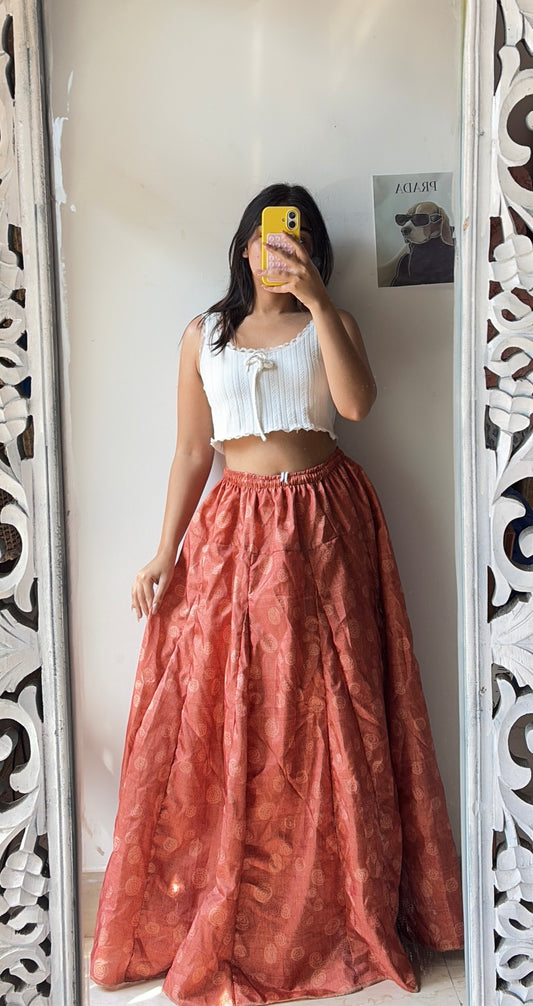 Ethnic Saffron Sunset Skirt