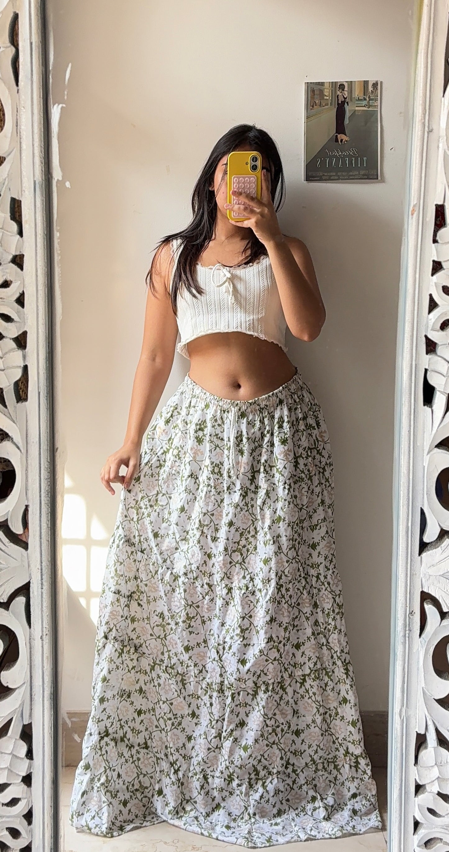 White Exotic Skirt