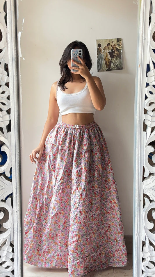 Ditsy Mix Floral Charming Skirt