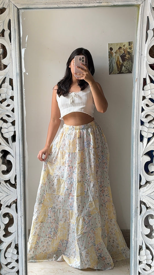 Patchwork Soft Colour Skirt