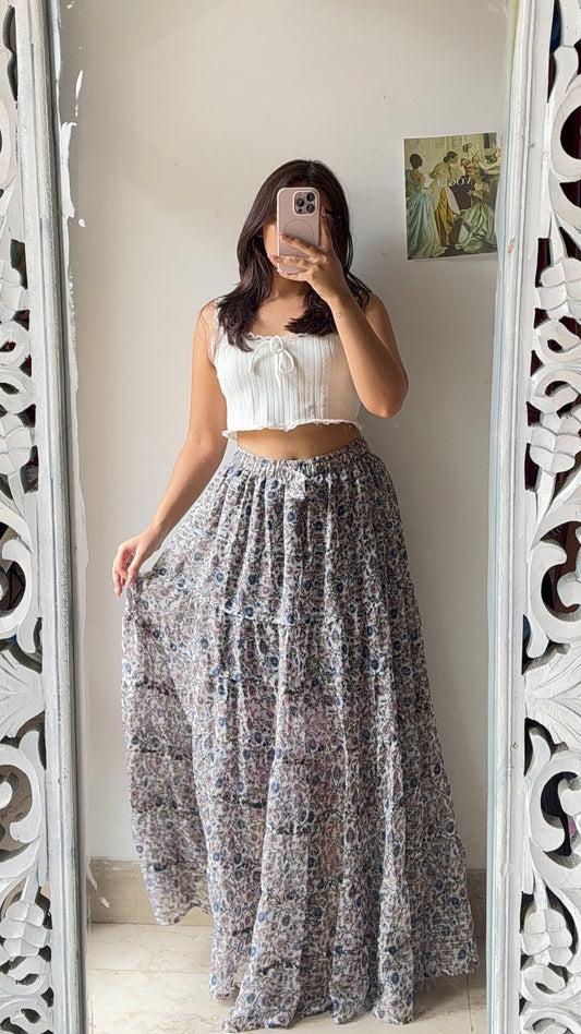 Dazzling Floral Skirt