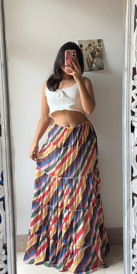 Stripe Colourburst Skirt