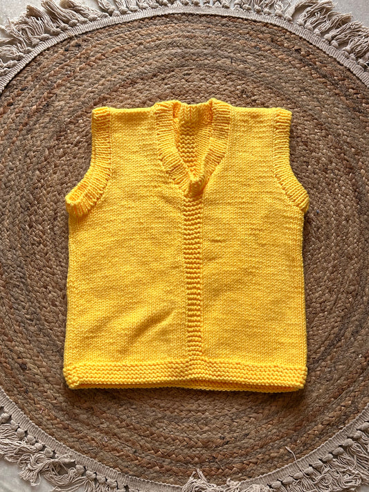 Dewy Yellow Sweater Vest