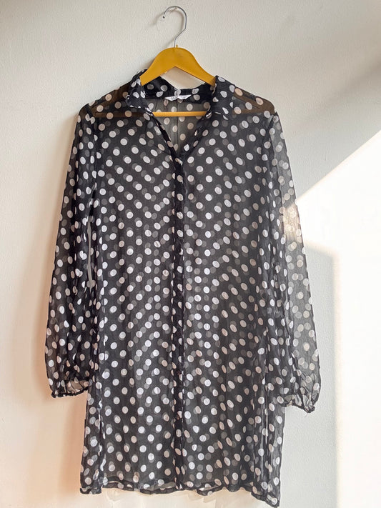 Black Polka Shirt