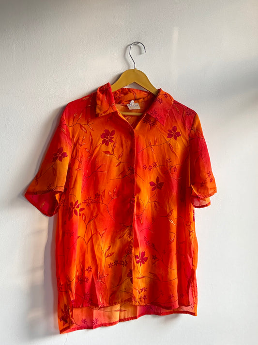 Orange Flower Shirt