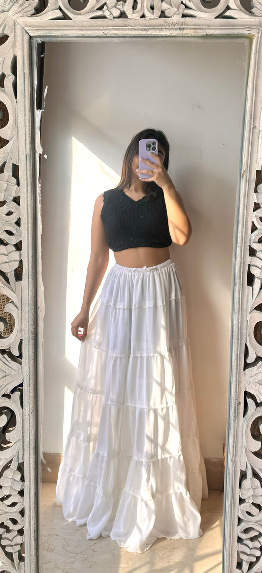 Basic White Skirt
