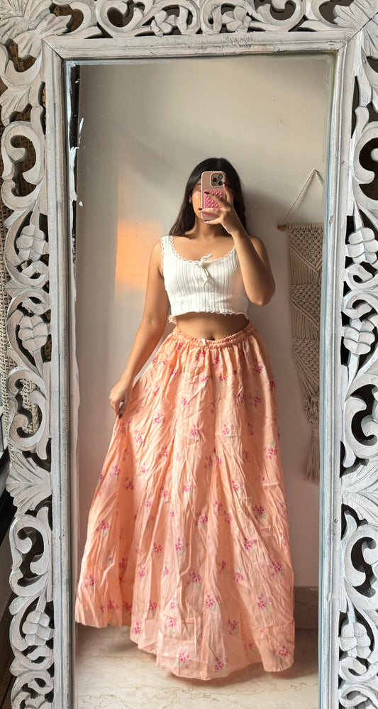 Pastel Orange Skirt