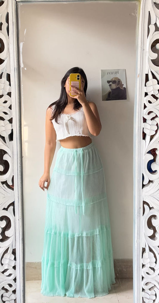 Mint Green Skirt