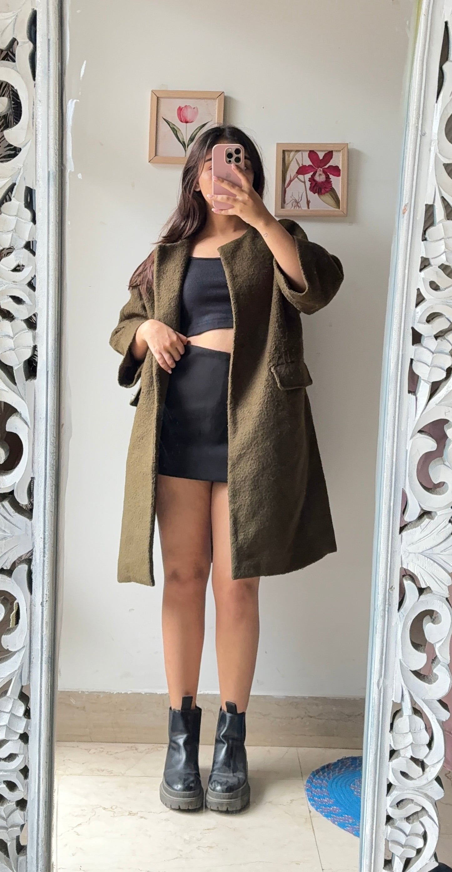 Olive Green Overcoat