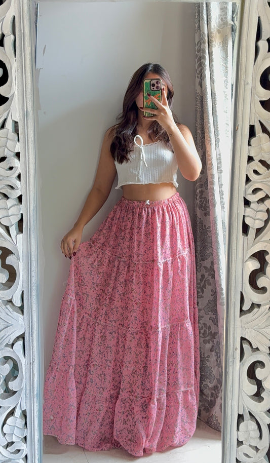 Dusty Rose Pink Skirt