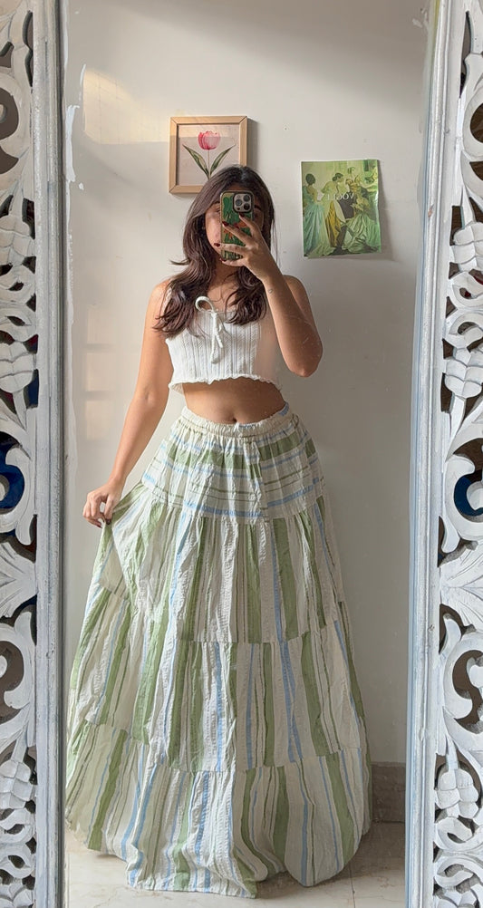 Striped Maxi Skirt