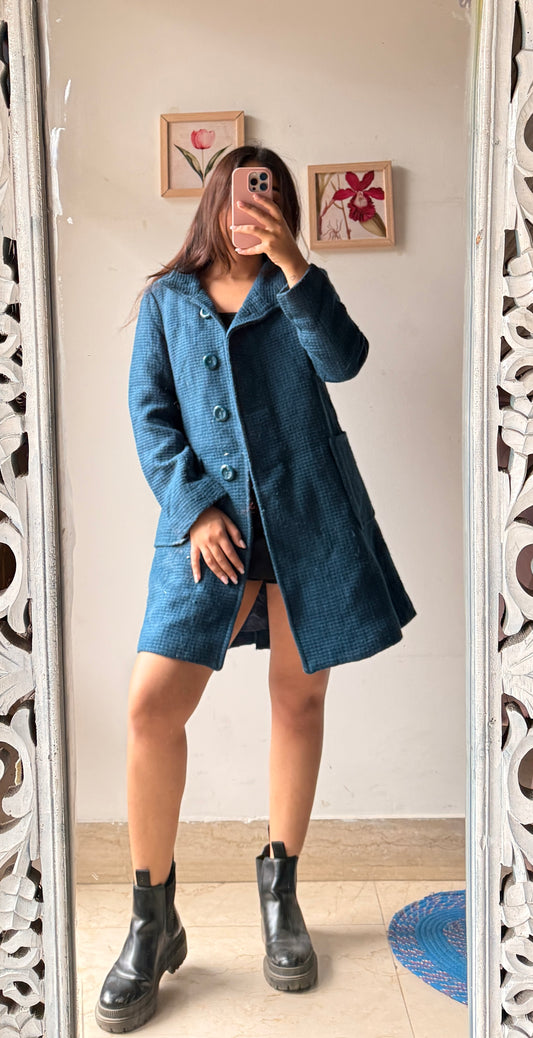 Classic Teal Overcoat