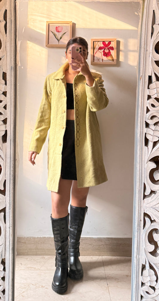 Lime Yellow Overcoat