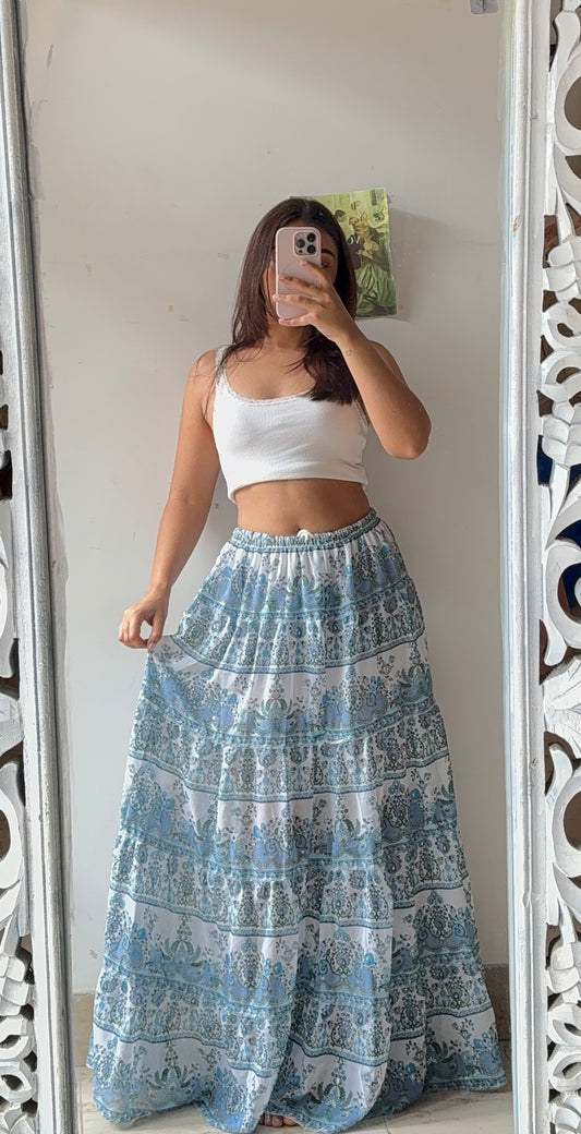 White Ethereal Elegance Skirt